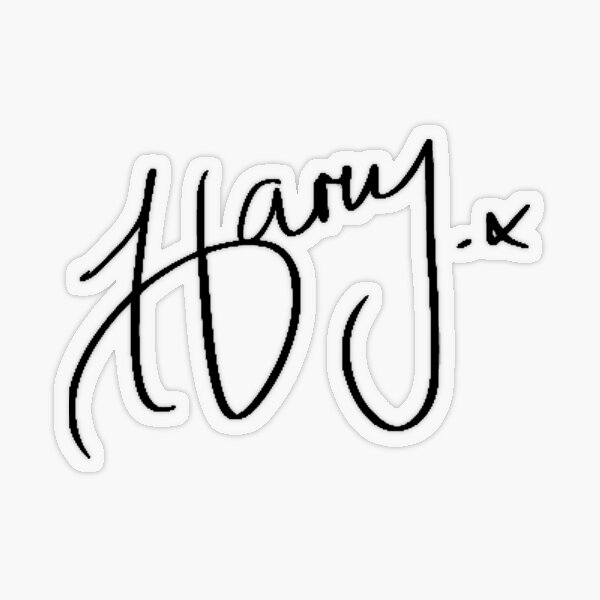 Harry Styles Signature Stickers Redbubble
