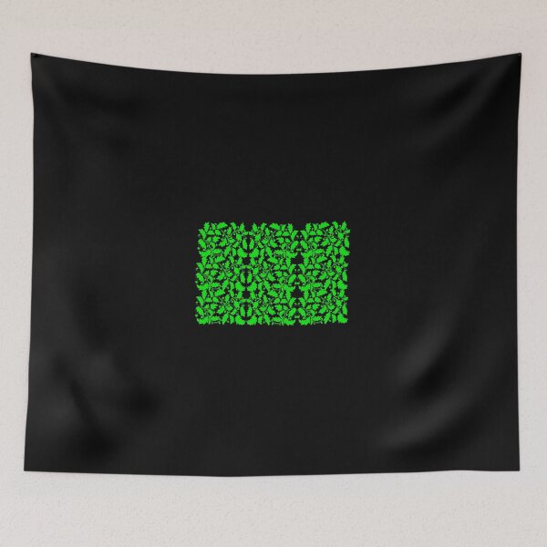 Item preview, GREEN FLORAL BANDANNA FACE MASK GIFT BLACK designed and sold by alaechamlal.