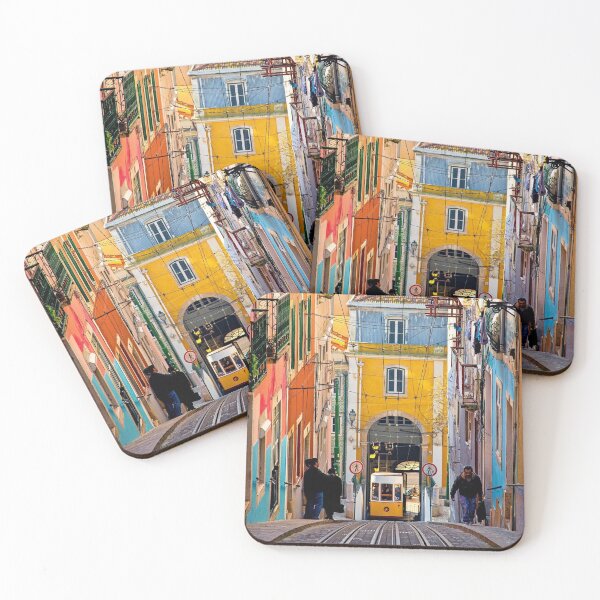 Item preview, Lisbon Portugal Tram train on the city streets designed and sold by MindChirp.