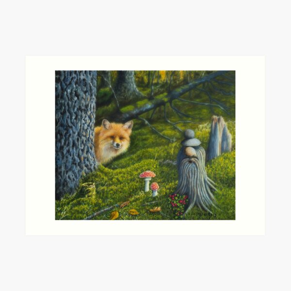 The spirit of the forest Art Print