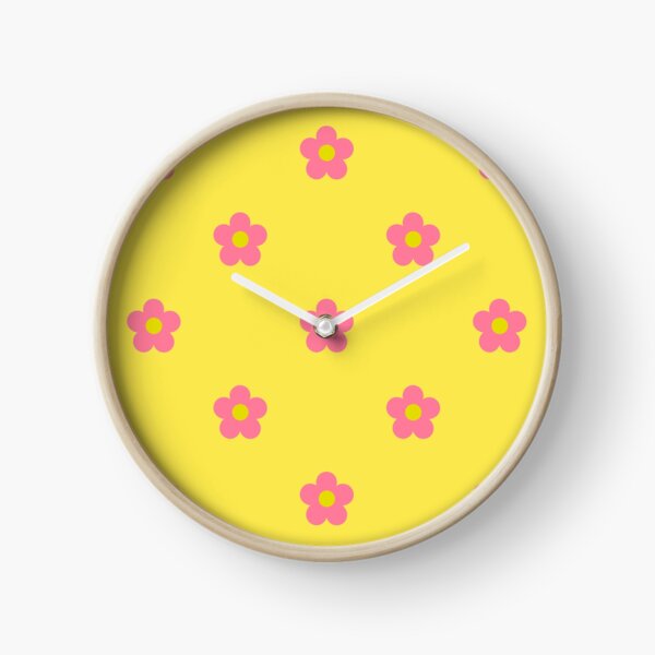 Peachy-Pink Flower Clock