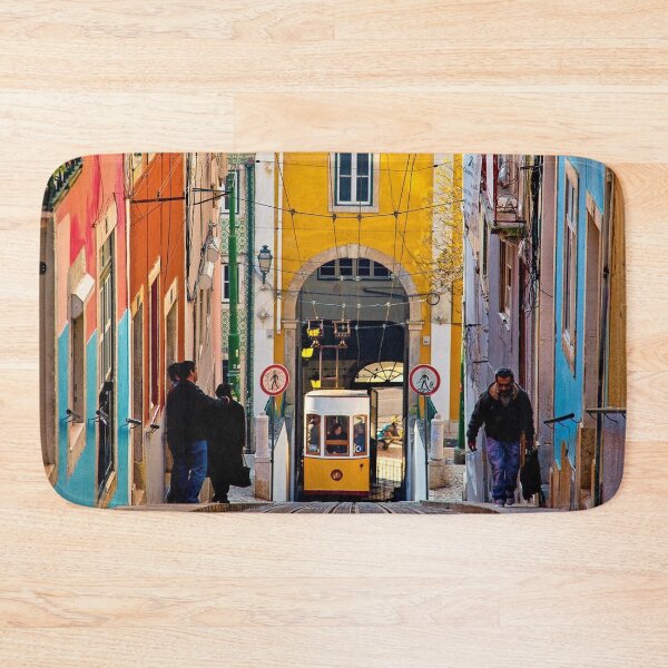 Item preview, Lisbon Portugal Tram train on the city streets designed and sold by MindChirp.