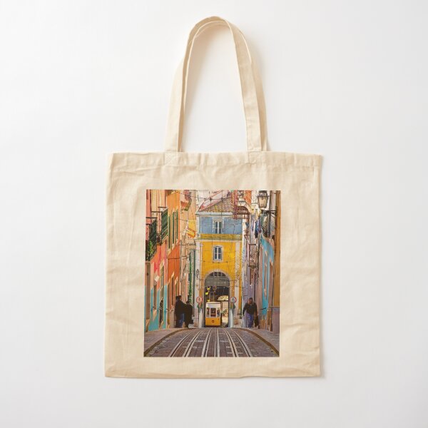 Tram, Barrio Alto, Lisbon, Portugal Tote Bag