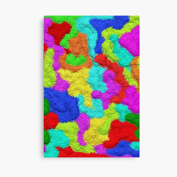 Psychedelic Glitter Pattern Canvas Print