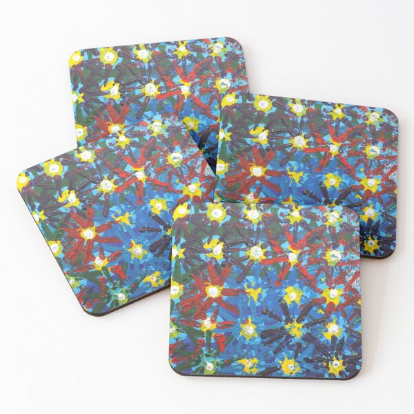 Item preview, Splattered Flower Unique and Colourful Spring Design designed and sold by RebHep.