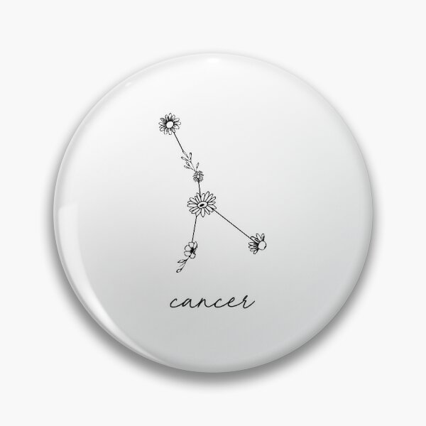 Cancer Zodiac Wildflower Constellation Pin