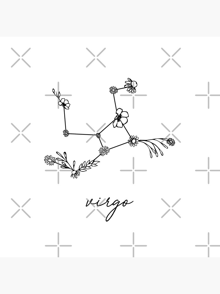 Virgo Zodiac Wildflower Constellation by aterkaderk