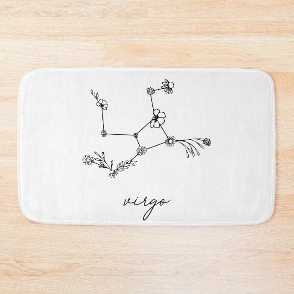 Item preview, Virgo Zodiac Wildflower Constellation designed and sold by aterkaderk.
