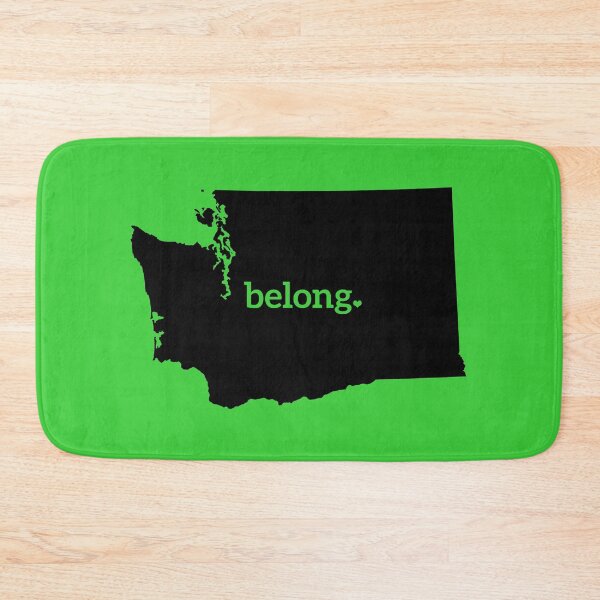 Item preview, Washington State Belong Heart Map   designed and sold by Celticana.