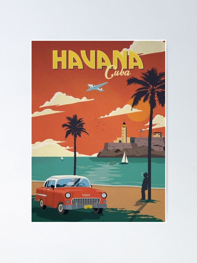 Cuba Retro Design" Poster by Atomicidx Redbubble