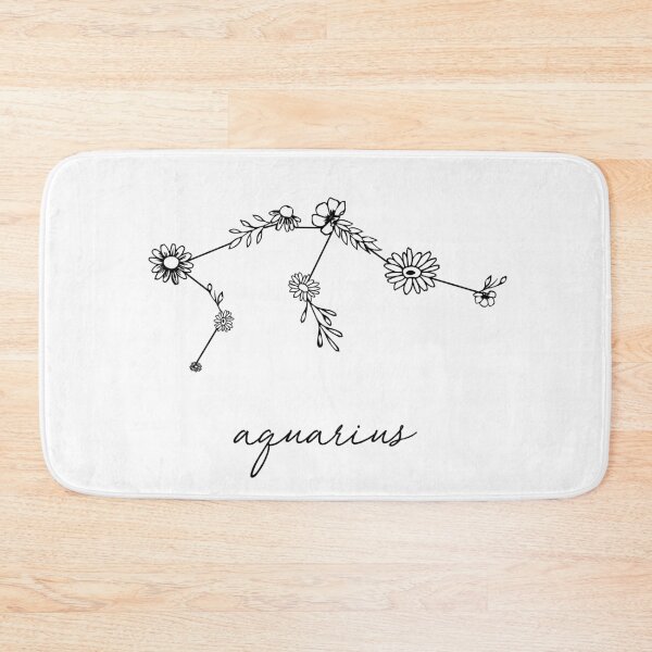 Item preview, Aquarius Zodiac Wildflower Constellation designed and sold by aterkaderk.