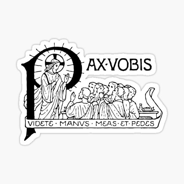 Pax Vobis - Catholic Latin Quote Sticker