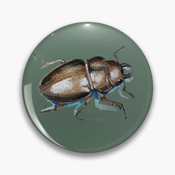 Item preview, Stag Beetle with color designed and sold by Lori Clough.