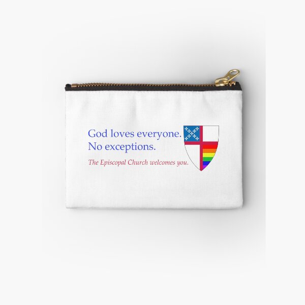 Item preview, Copy of God Loves Everyone. No Exceptions. The Episcopal Church Welcomes You. Episcopal Shield Horizontal Pride Stripes 3 Fully Customisable designed and sold by litmusician.