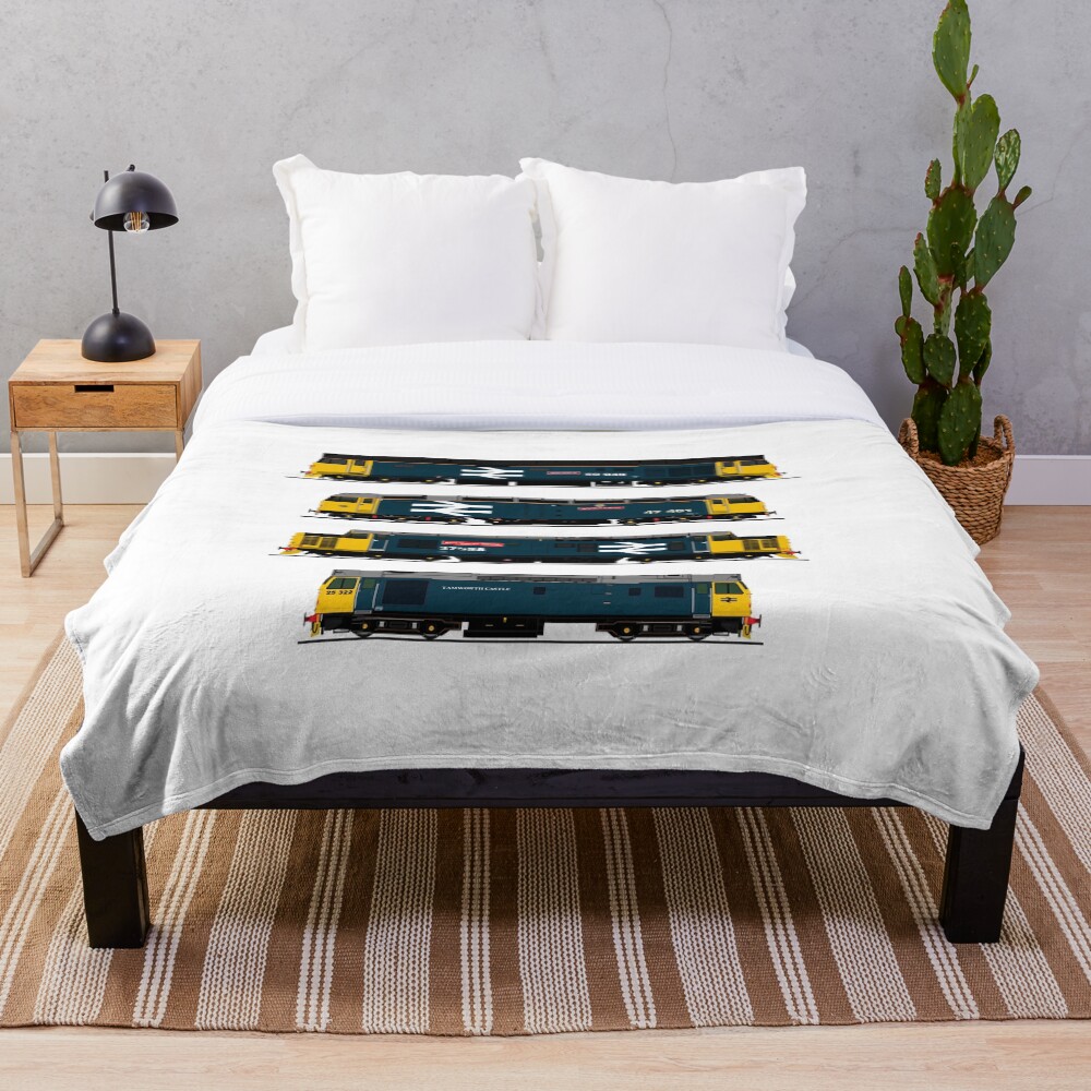 "BRITISH RAIL 1980's DIESEL Throw Blanket by CraigMatthews