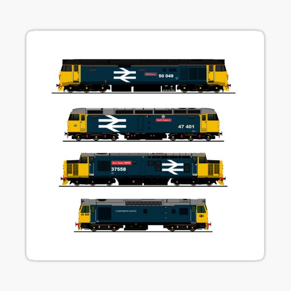 BRITISH RAIL 1980's DIESEL LOCOMOTIVES Sticker