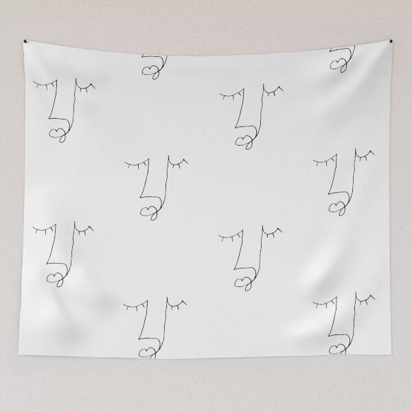 Item preview, Abstract Face Minimal Line Art Doodle designed and sold by Kristen Lucero.