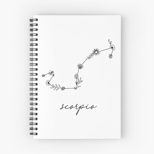 Item preview, Scorpio Zodiac Wildflower Constellation designed and sold by aterkaderk.