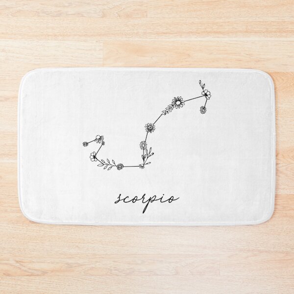 Item preview, Scorpio Zodiac Wildflower Constellation designed and sold by aterkaderk.