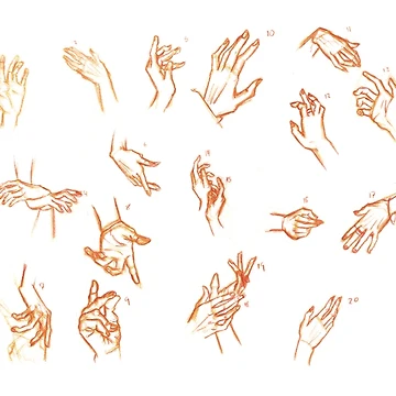 Artwork thumbnail, Hand study by Rutabaga-Bug