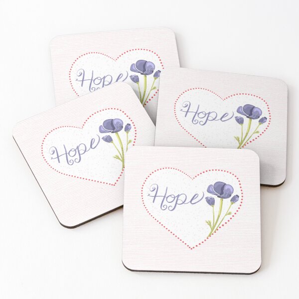 Item preview, Hope and Love with Heart and Flowers designed and sold by Sheri42.