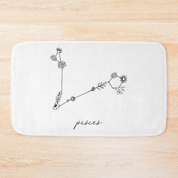 Item preview, Pisces Zodiac Wildflower Constellation designed and sold by aterkaderk.