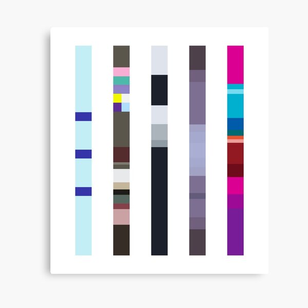 Album Palettes – New Order (80s) Canvas Print
