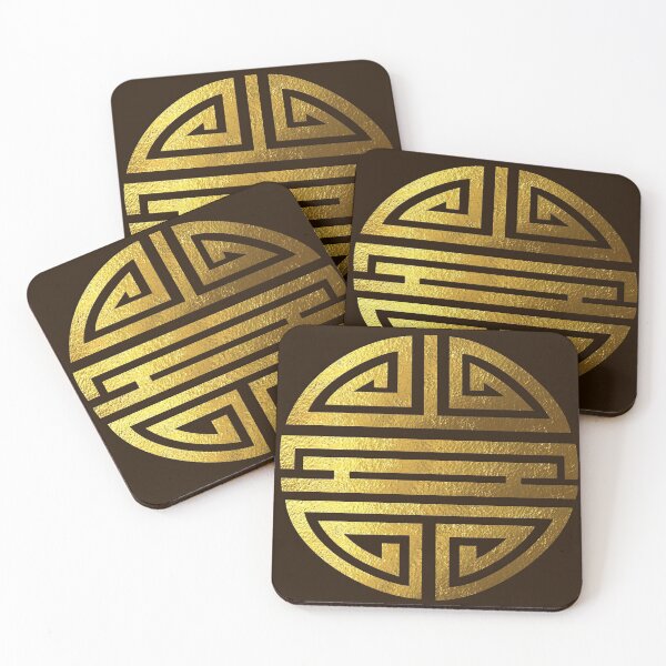 Item preview, Four blessings, good luck, symbol, Chinese, Buddhism, gold designed and sold by aapshop.