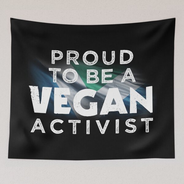 Item preview, Proud to be a Vegan Activist designed and sold by Vegan Quotes and Memes.