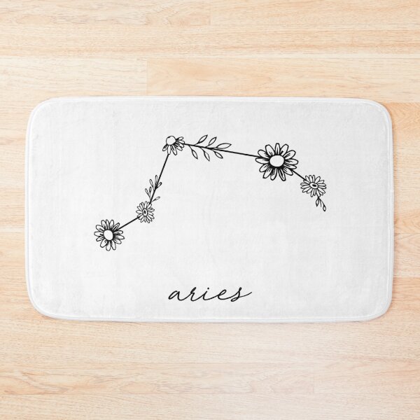 Item preview, Aries Zodiac Wildflower Constellation designed and sold by aterkaderk.