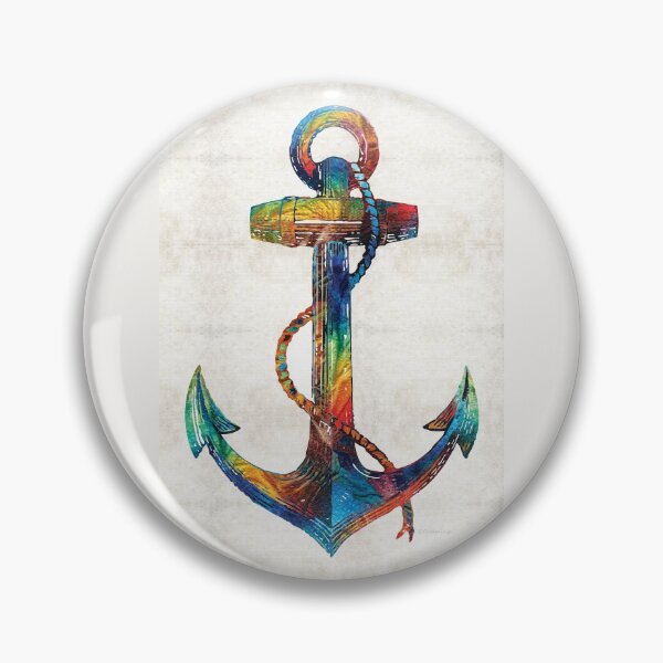 Item preview, Nautical Anchor Art - Anchors Aweigh - By Sharon Cummings  designed and sold by Sharon Cummings Art.