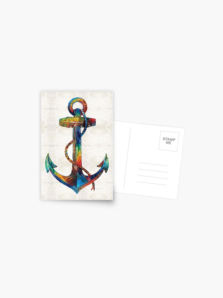 anchor nautical little boy notecard stationery
