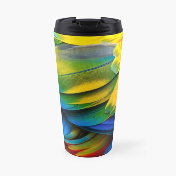 Colorful Parrot Travel Coffee Mug
