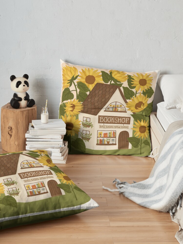 Alternate view of Sunflower Bookshop Floor Pillow