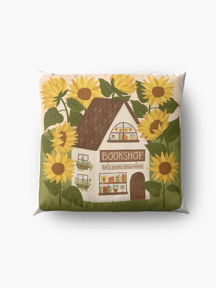 Alternate view of Sunflower Bookshop Floor Pillow