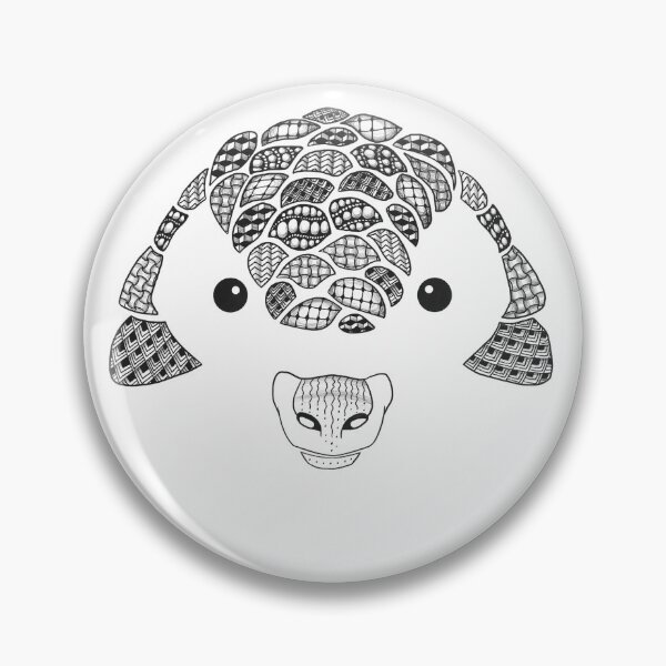 Item preview, Pangolin Zentangle designed and sold by SeleseHuth.