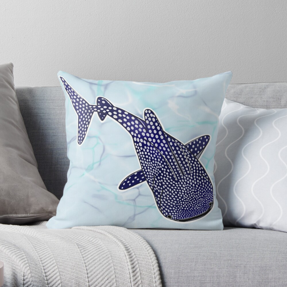 whale shark pillow