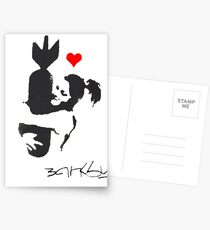 Banksy Hugger Red Postcards