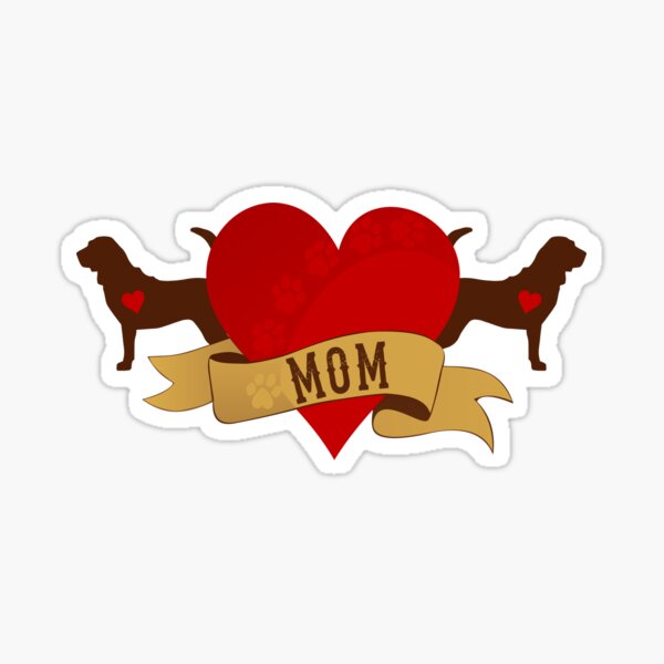 Tattoo Style Bloodhound Sticker