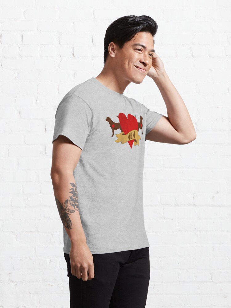 Alternate view of Tattoo Style Bloodhound Classic T-Shirt
