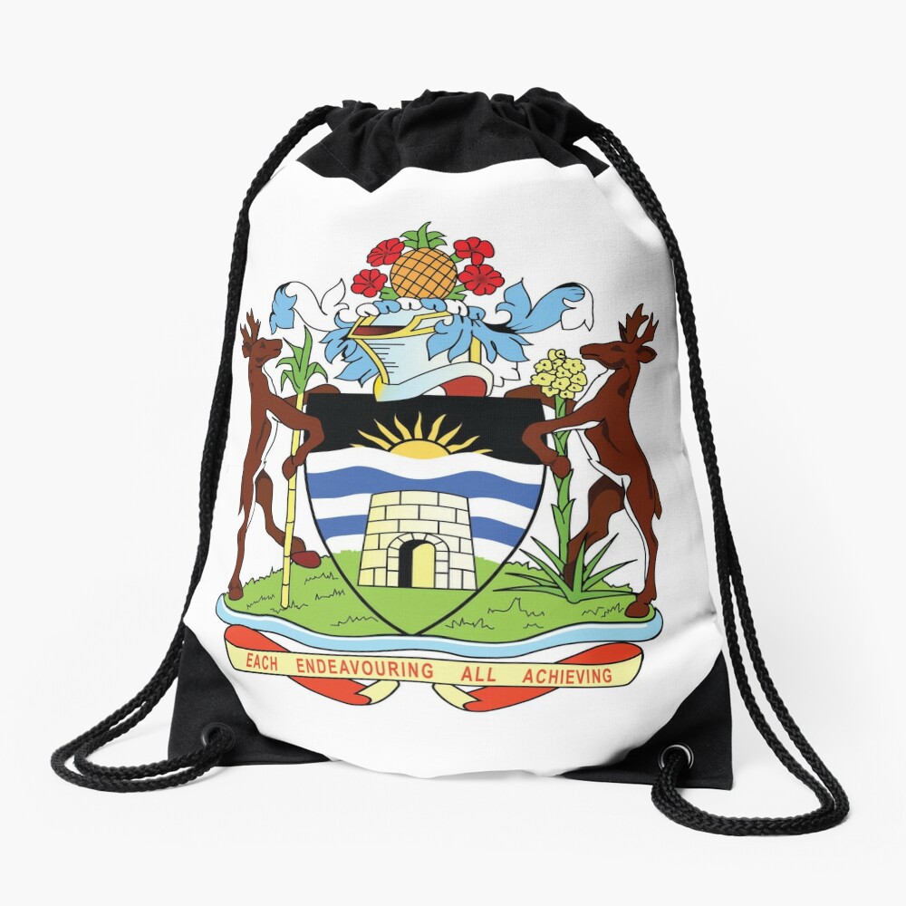 "Antigua and Barbuda Coat of Arms" Drawstring Bag for Sale by identiti
