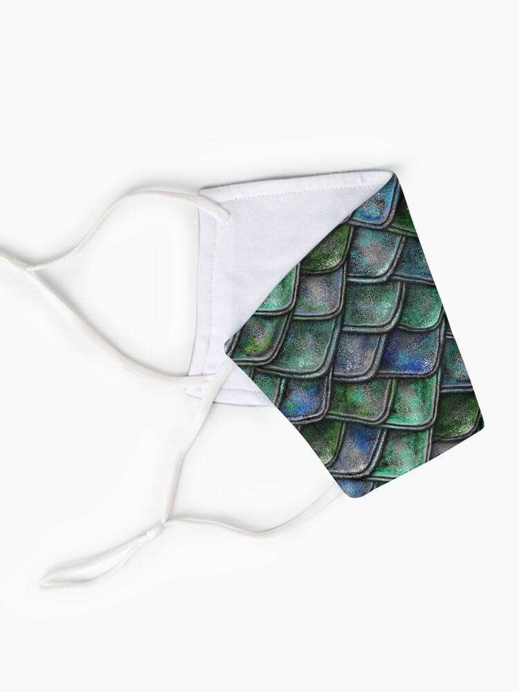 Alternate view of Emerald Dragon Scales Mask