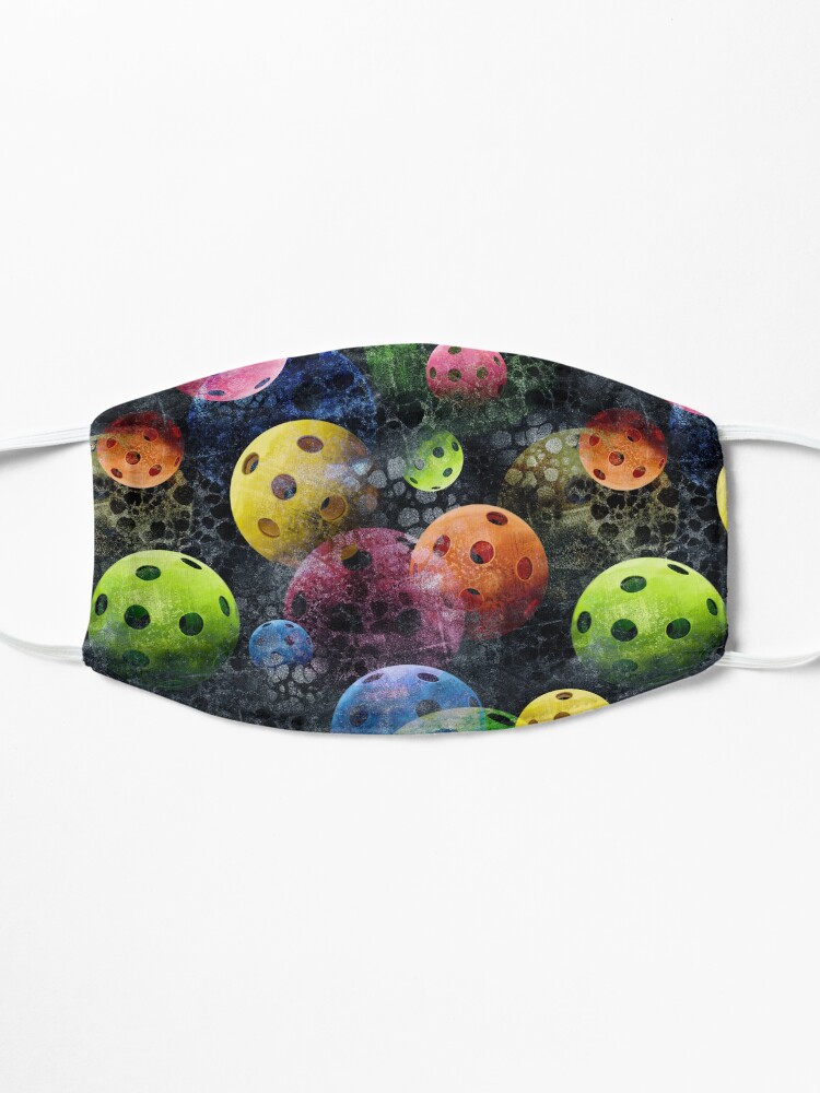 Alternate view of Fun Sporty Pickleball Pattern Mask
