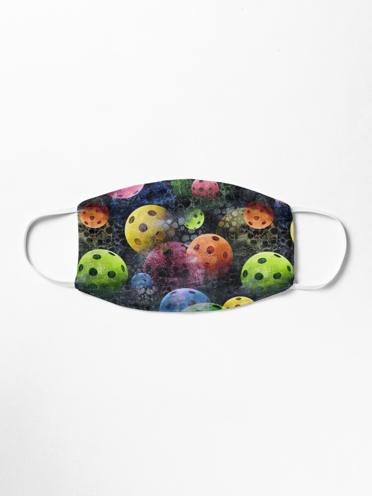 Alternate view of Fun Sporty Pickleball Pattern Mask