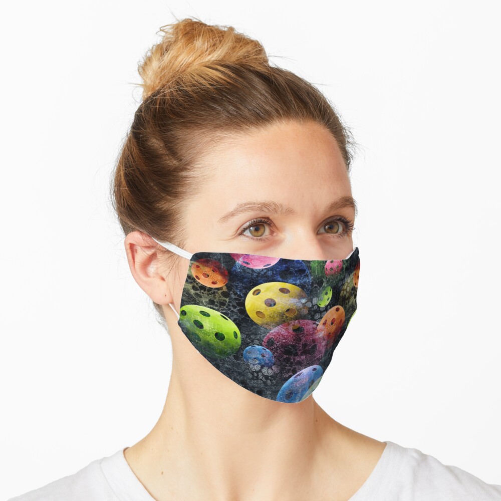 Fun Sporty Pickleball Pattern Mask