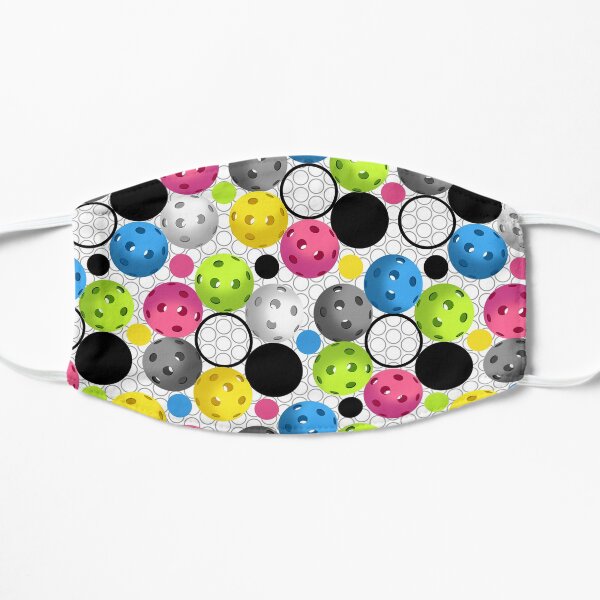 Modern Colorful Pickleball Pattern Mask