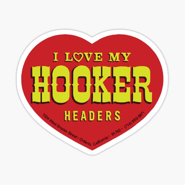 Ich liebe meine Hooker-Header Sticker