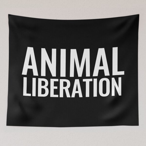 Item preview, ANIMAL LIBERATION designed and sold by Vegan Quotes and Memes.