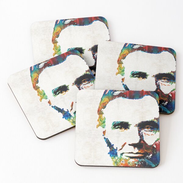 Artikelvorschau, Abraham Lincoln Art – Colorful Abe – Von Sharon Cummings entworfen und verkauft von Sharon Cummings Art.