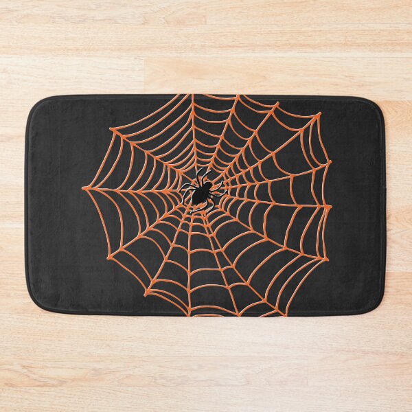 Item preview, Spider Web Pattern - Black on Bright Orange - Spiderweb pattern by Cecca Designs designed and sold by Cecca-Designs.